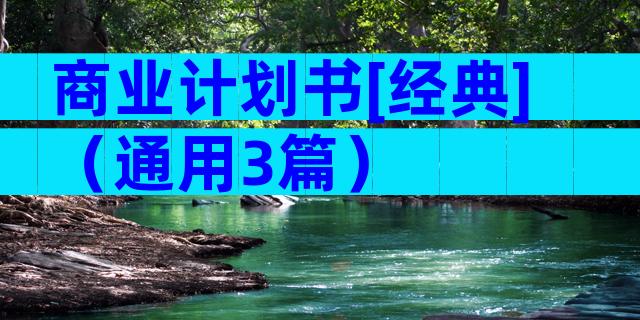 商业计划书[经典]（通用3篇）